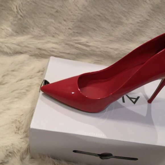 Aldo Pumps Heels Red Patient Leather - Picture 8 of 14